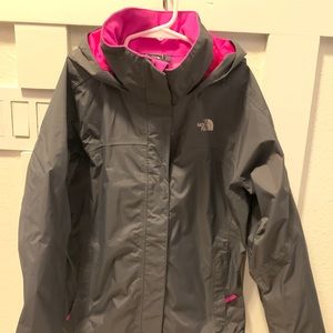 Girls North Face Rain Jacket Coat